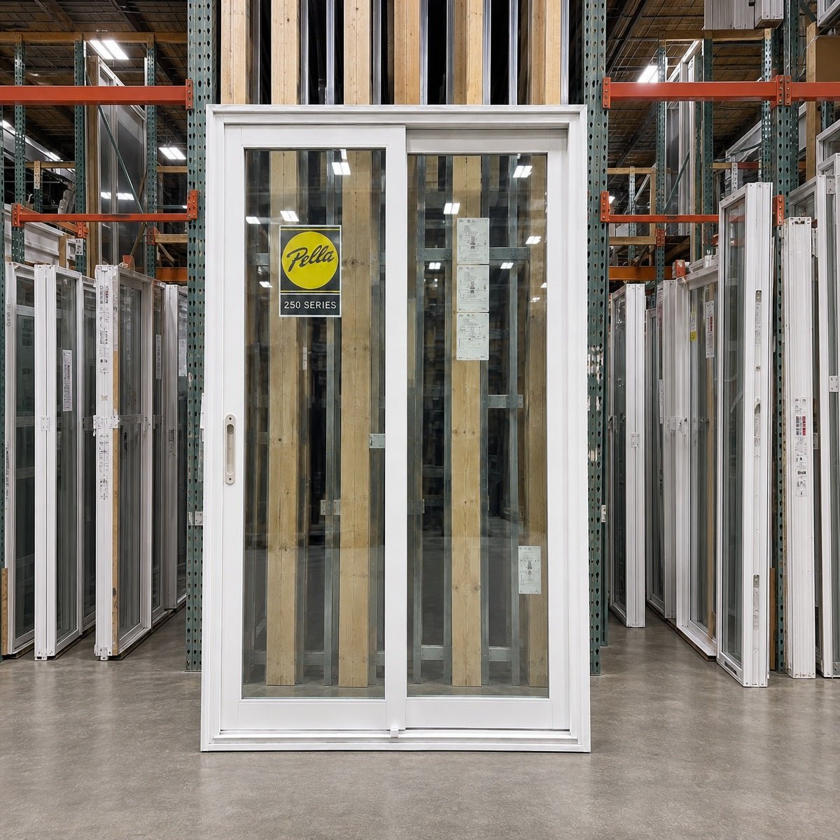 Sliding Pella® 250 Series 60 x 96 – White - Clark Deals LLC