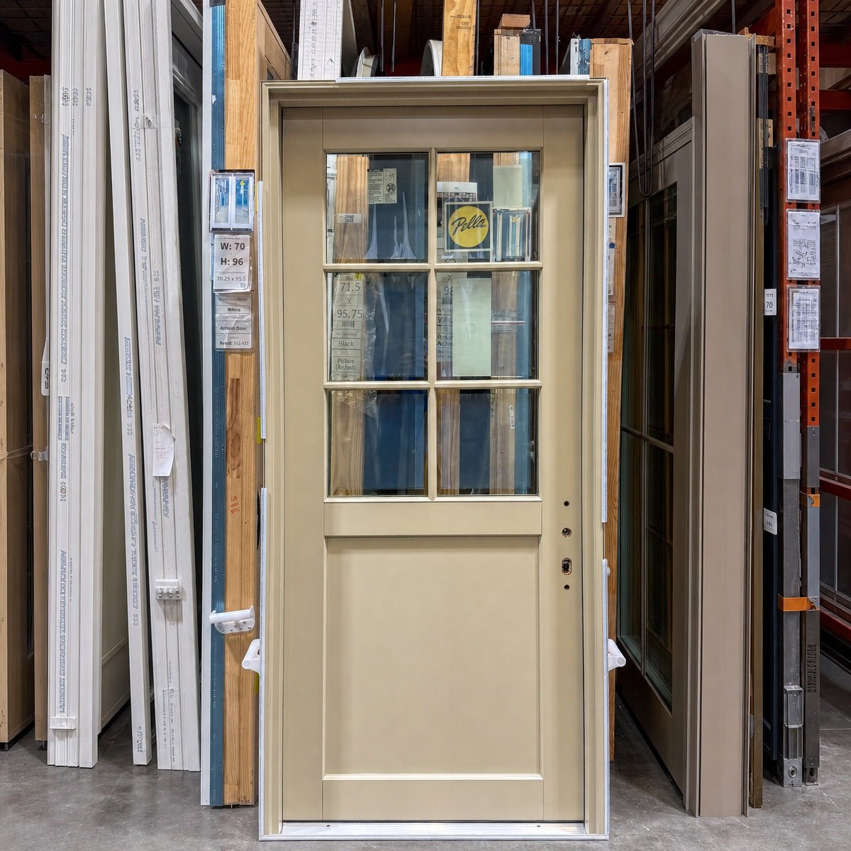 Entry Pella® Reserve 32 x 80 – Tan - Clark Deals LLC