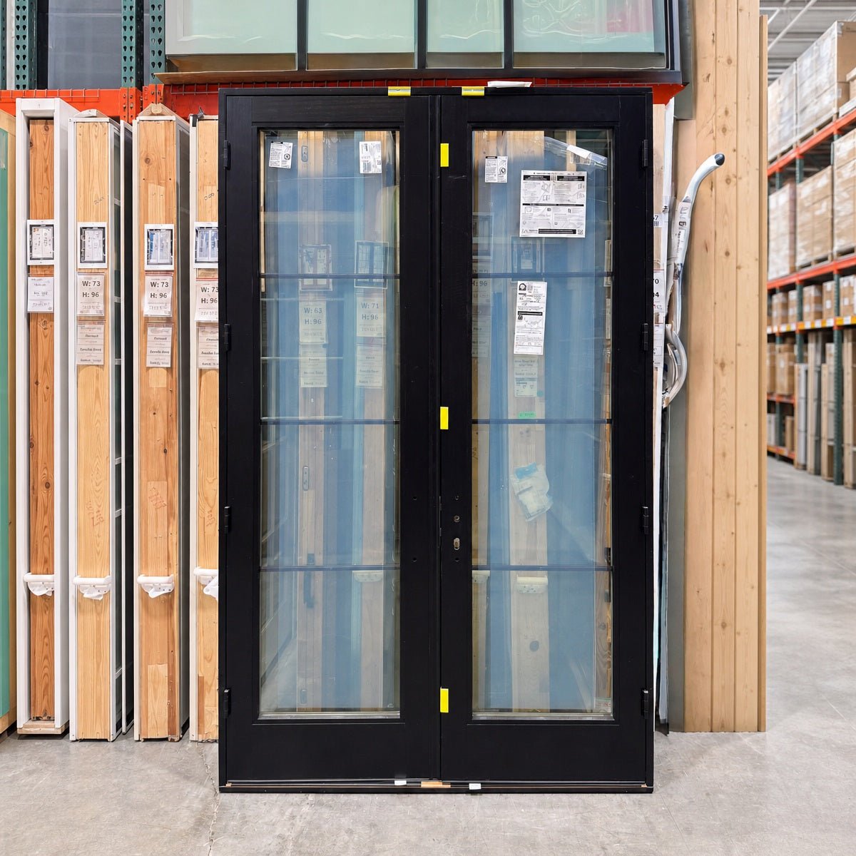 French Door Pella® Reserve 60 x 96 – Black - Clark Deals LLC