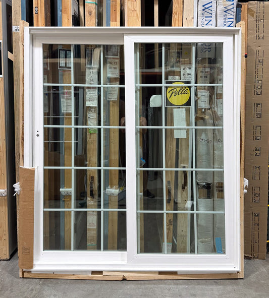 Sliding Pella® 250 Series 72 x 80 – White - Clark Listings