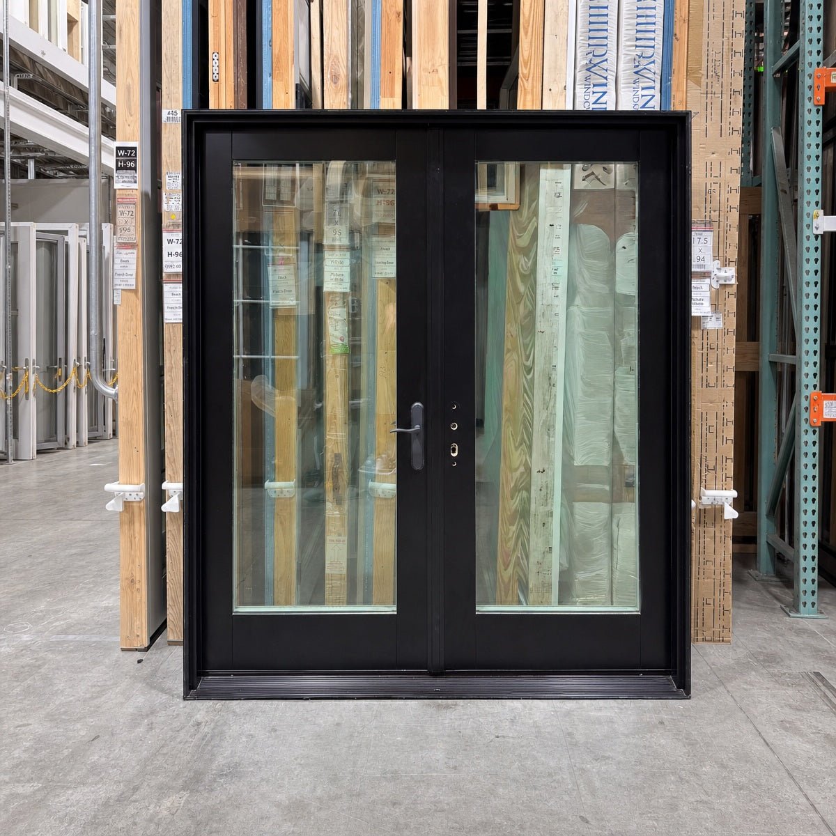 French Door Pella® Lifestyle 74 x 81 – Black - Clark Deals LLC