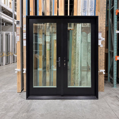 French Door Pella® Lifestyle 74 x 81 – Black - Clark Deals LLC