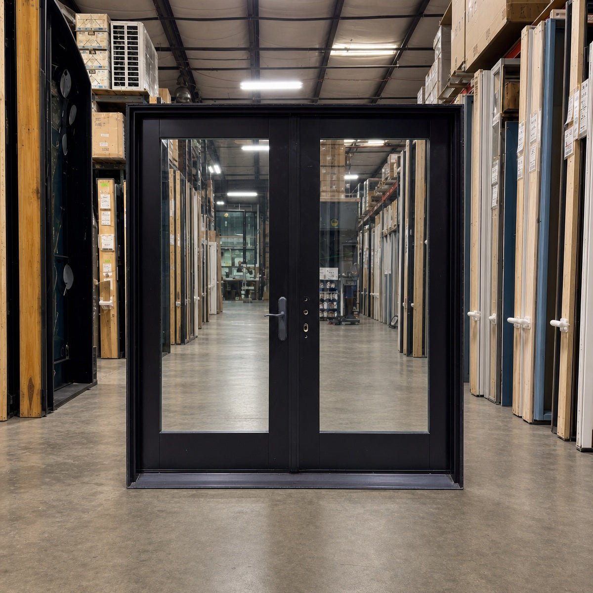 French Door Pella® Lifestyle 74 x 81 – Black - Clark Deals LLC