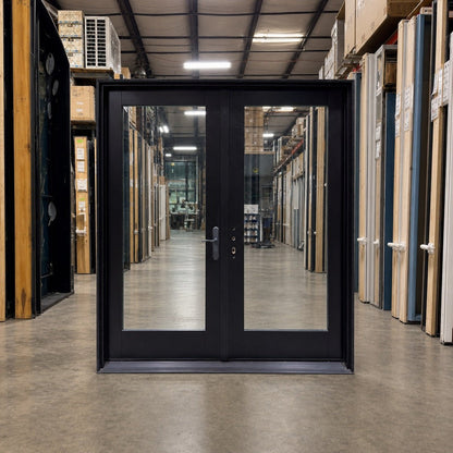 French Door Pella® Lifestyle 74 x 81 – Black - Clark Deals LLC