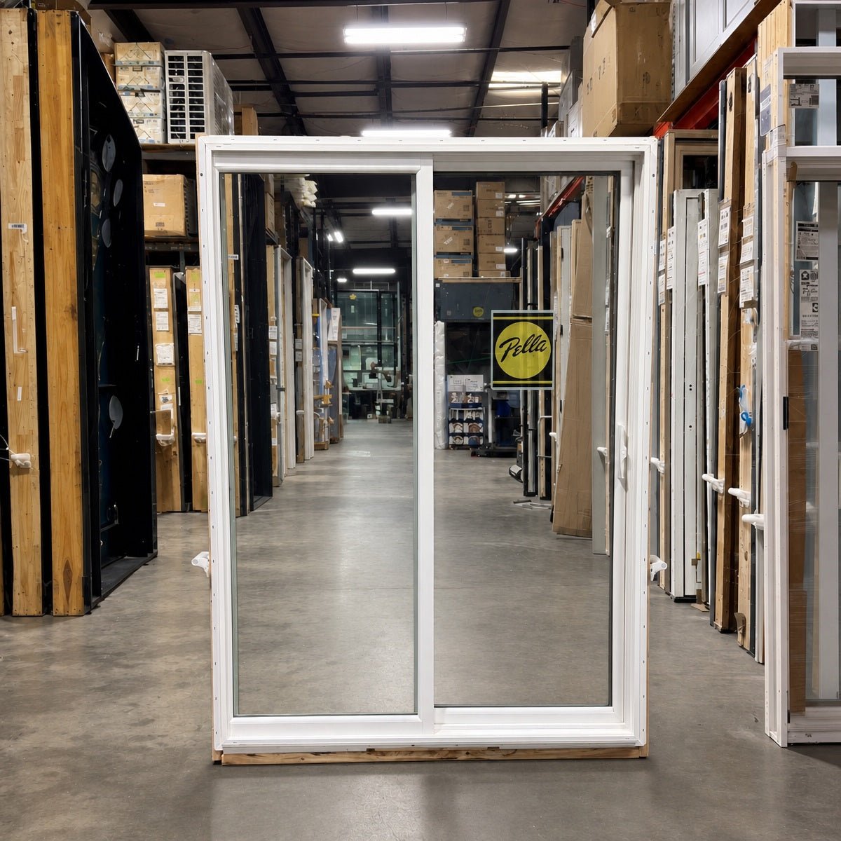 Sliding Pella Basic 10 58 x 80 – White - Clark Deals LLC