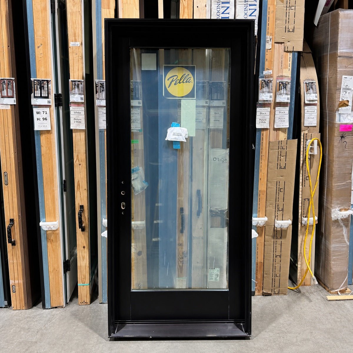 Entry Pella® Lifestyle 36 x 80 – Black - Clark Deals LLC