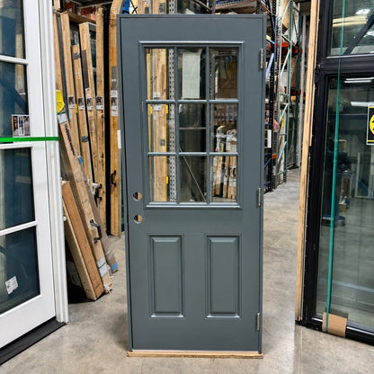 Outswing Entry Pella® Fiberglass 32 x 80 – Blue Ash - Clark Deals LLC