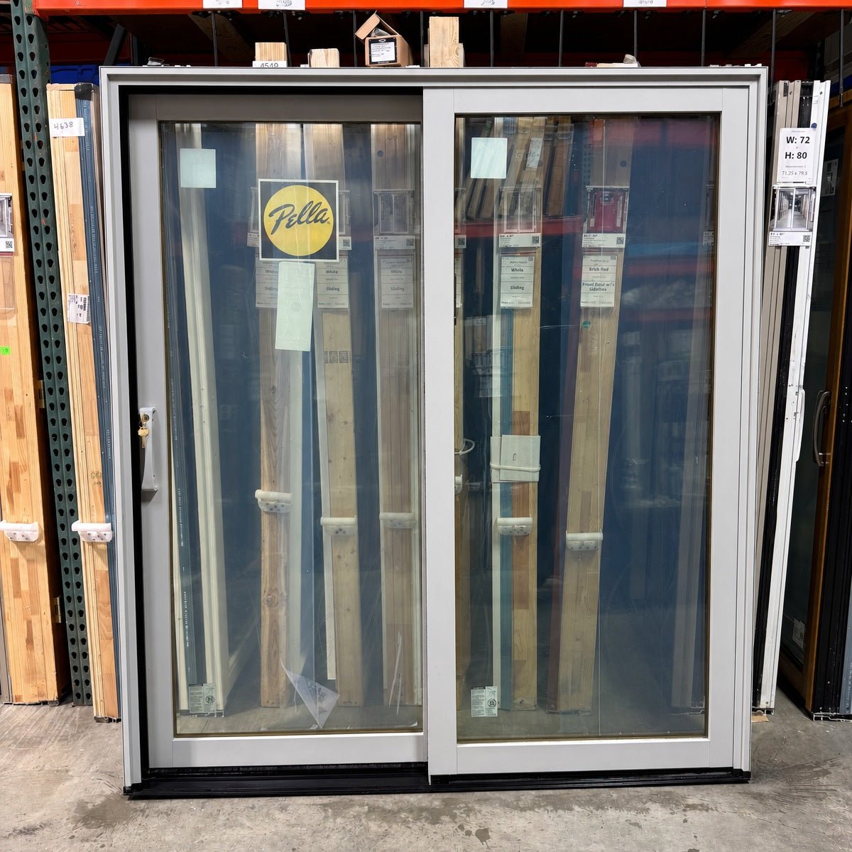 Sliding Pella® Reserve 72 x 80 – Wolf Gray - Clark Deals LLC