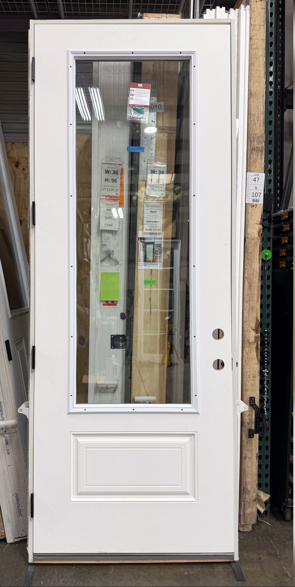 Entry Masonite 36 x 96 – White - Clark Listings