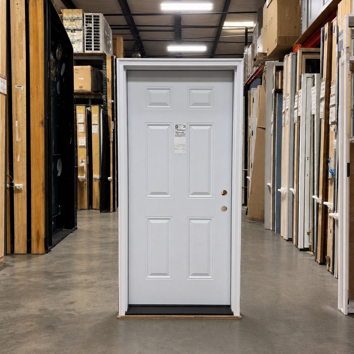 Entry Pella® Steel Door 36 x 80 – White - Clark Deals LLC