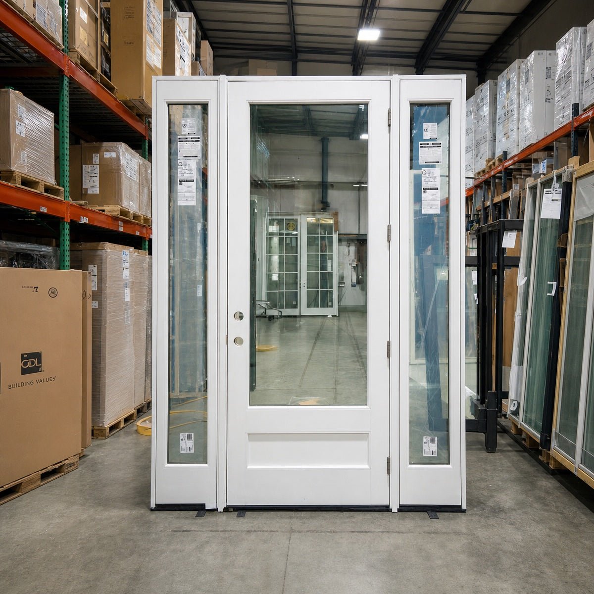 Front Door with 2 Sidelites Pella® Reserve 68 x 96 – French Roast - Clark Deals LLC