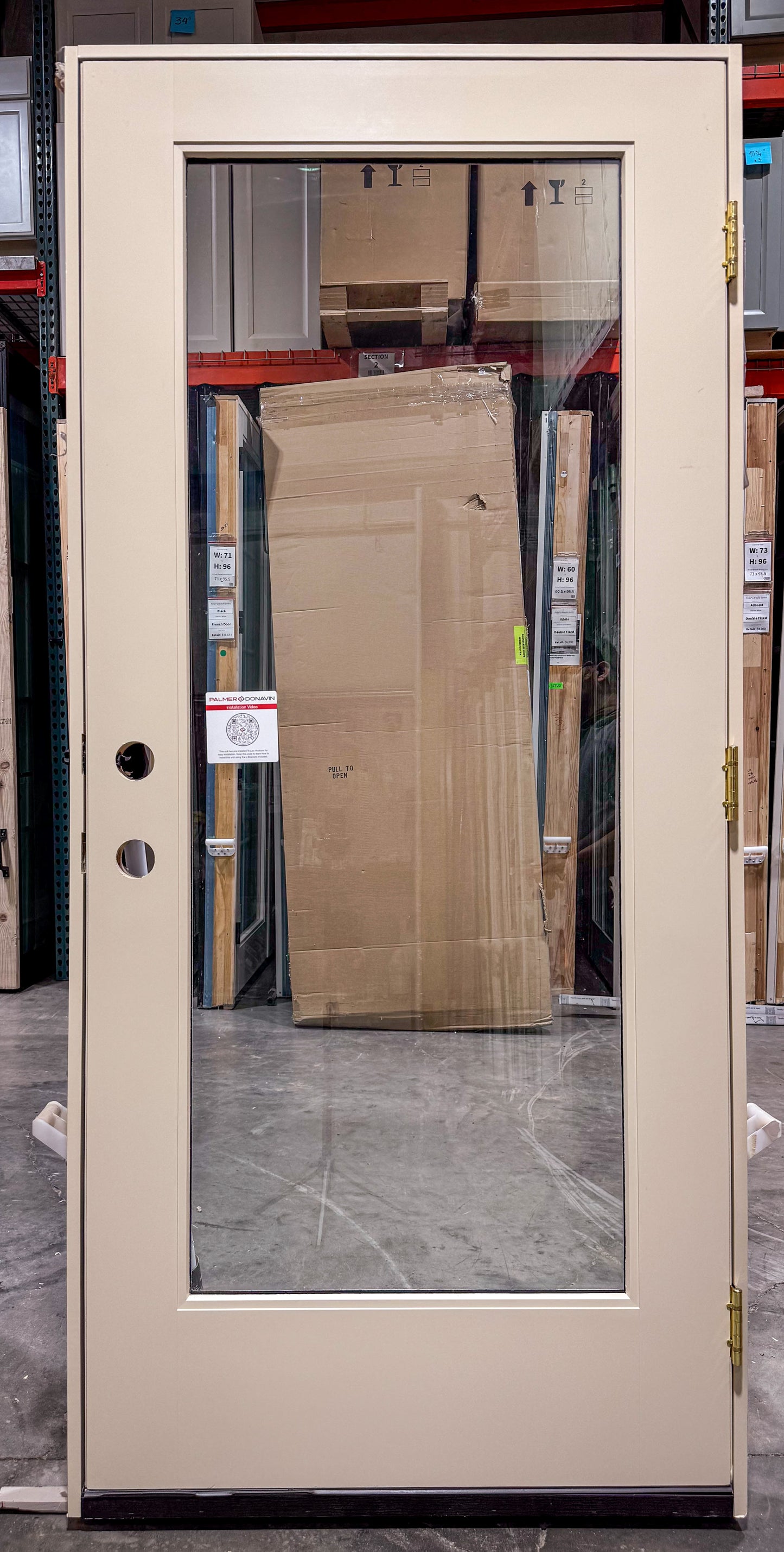 Entry Pella® Fiberglass 36 x 80 – Sand - Clark Listings