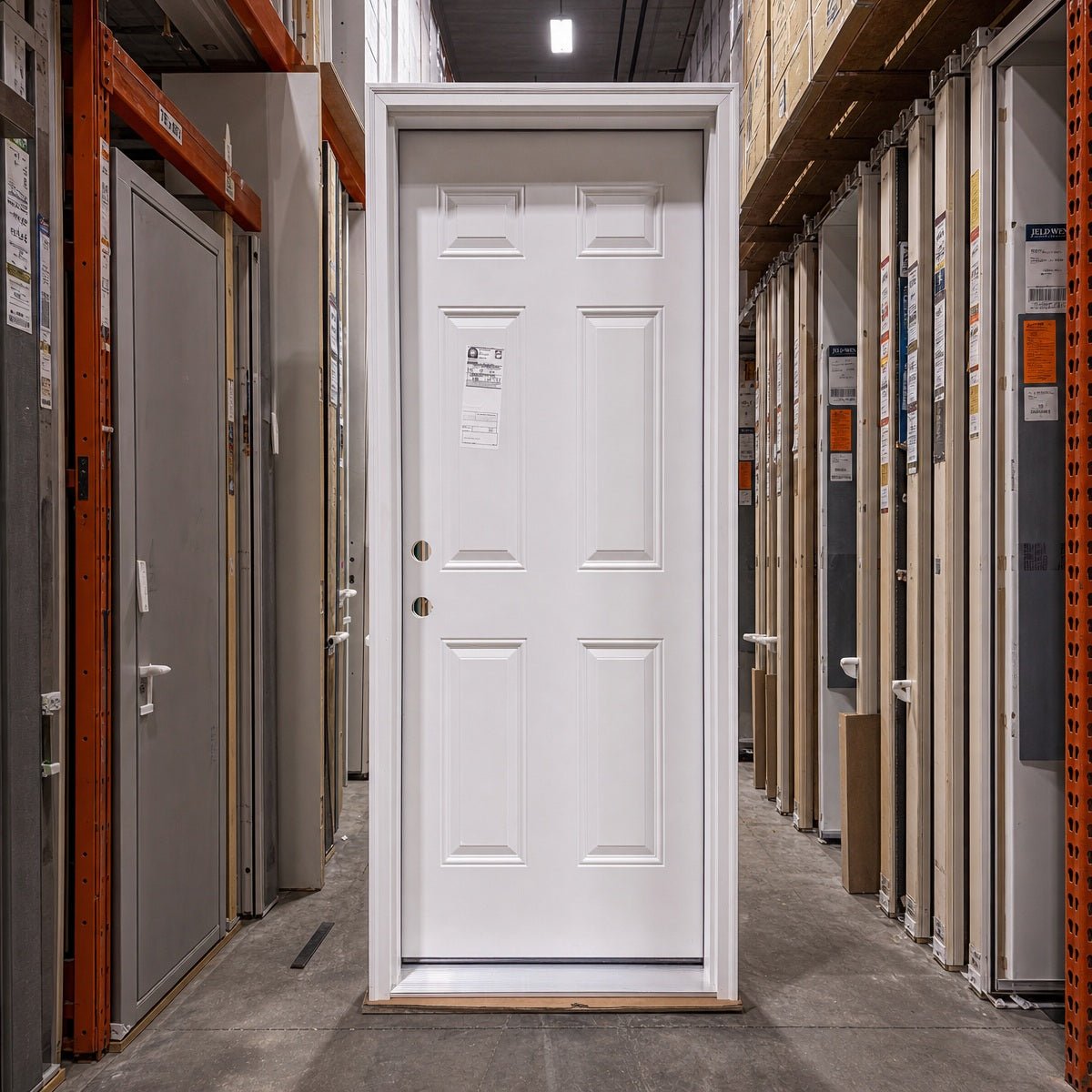 Entry Pella® Steel Door 32 x 80 – White - Clark Deals LLC