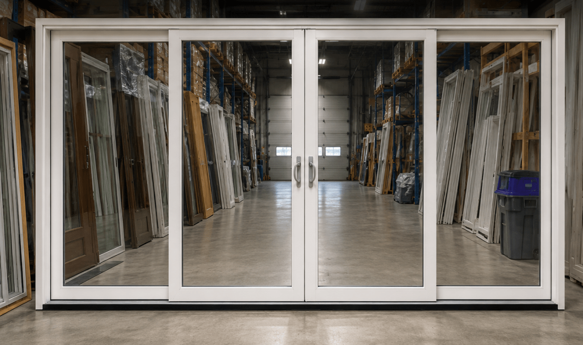 Quad Slider Pella® 250 Series 188 x 108 – White - Clark Deals LLC
