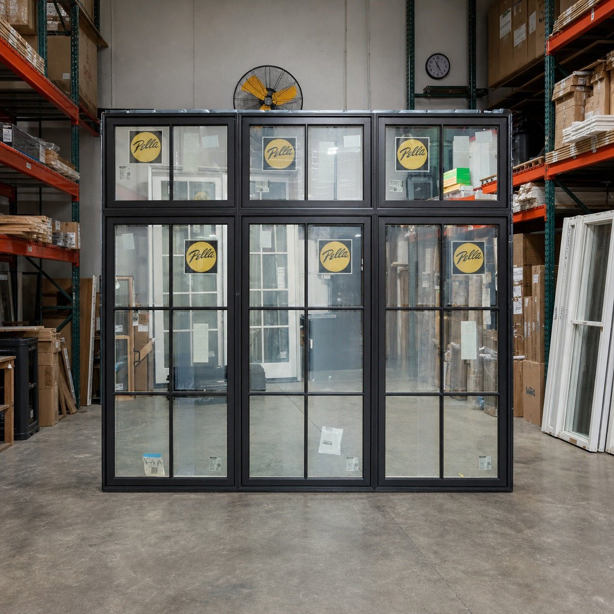Pella® Reserve Casement 3-Wide w/ Transom Window 105 x 95.5 - Clark Deals LLC