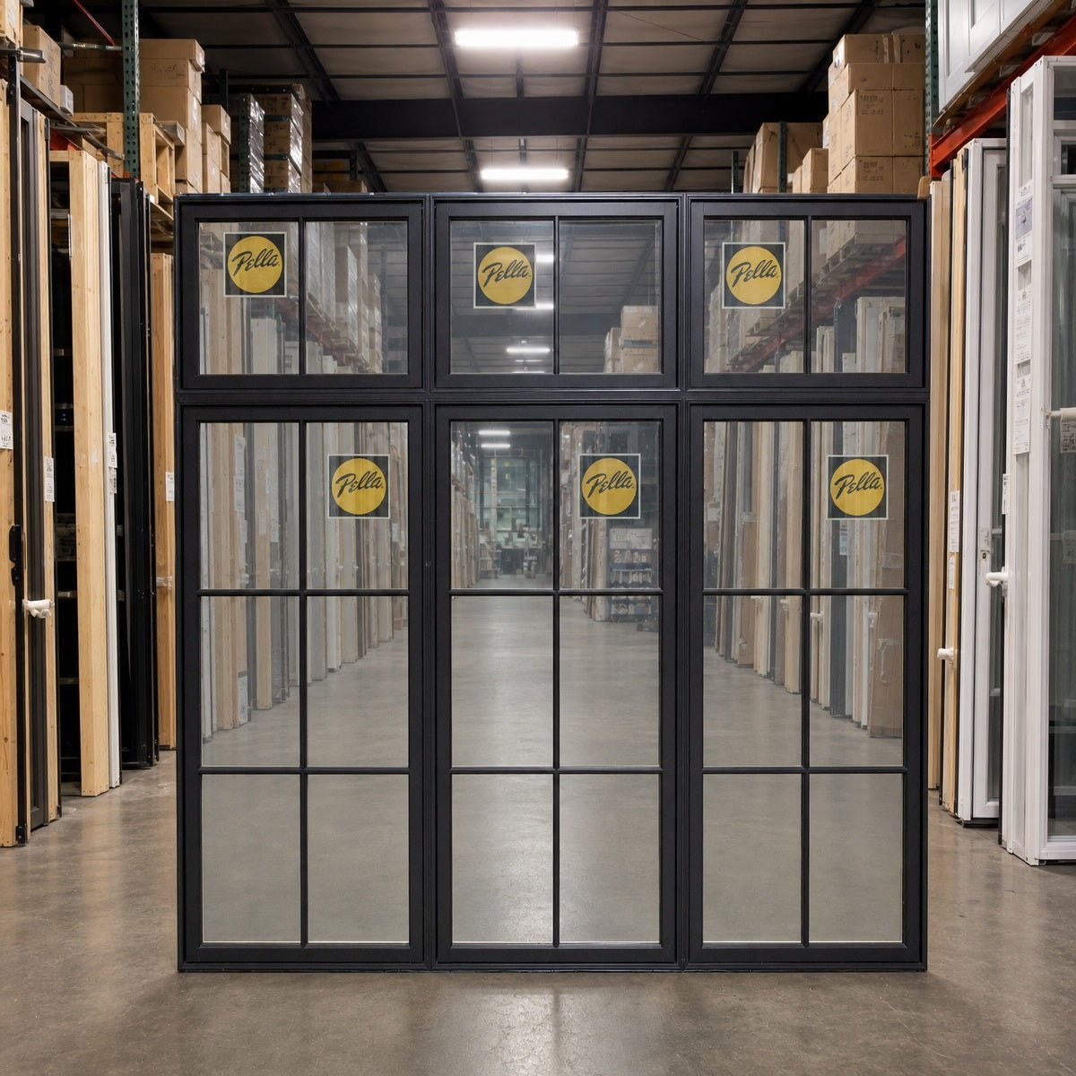 Pella® Reserve Casement 3-Wide w/ Transom Window 105 x 95.5 - Clark Deals LLC