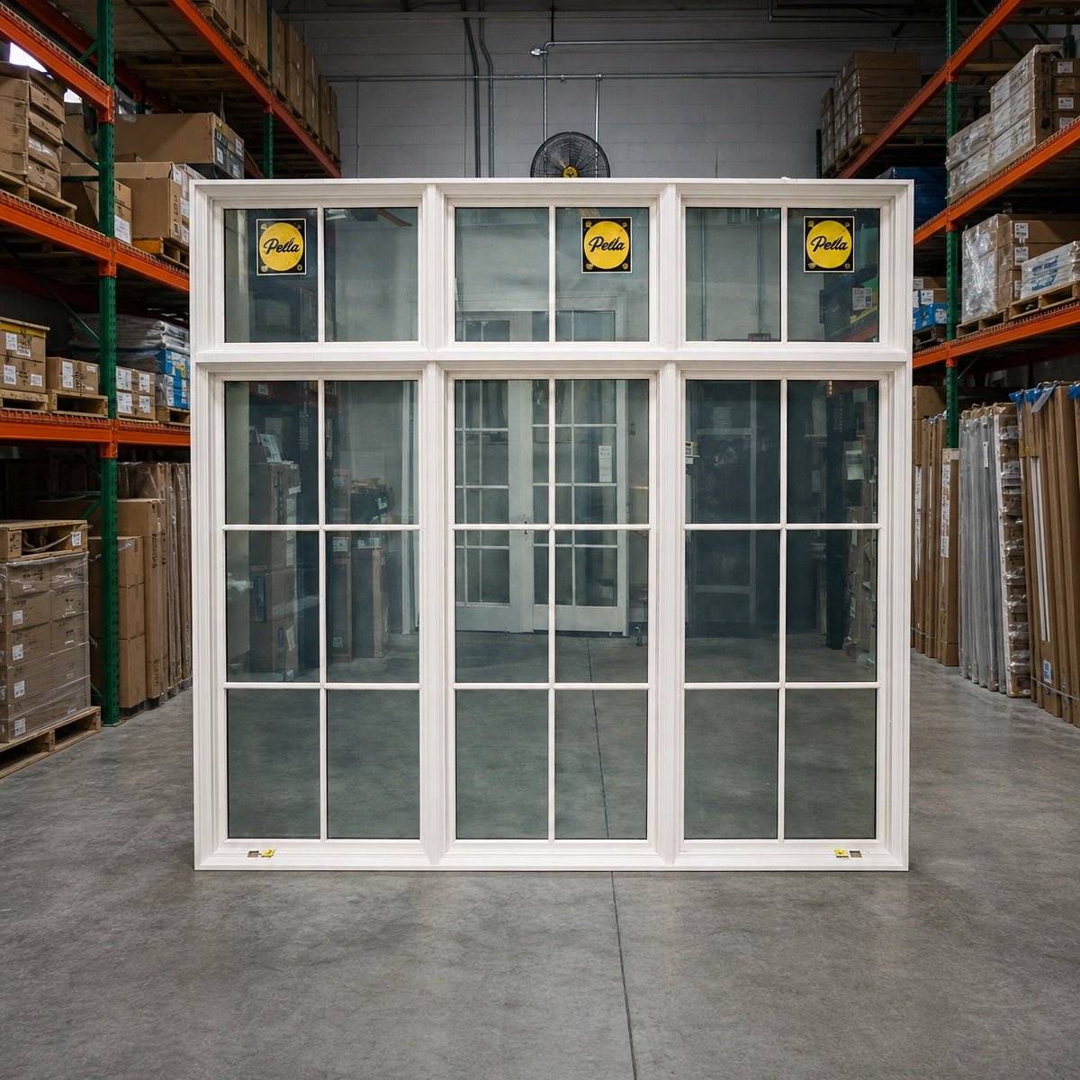 Pella® Reserve Casement 3-Wide w/ Transom Window 105 x 95.5 - Clark Deals LLC