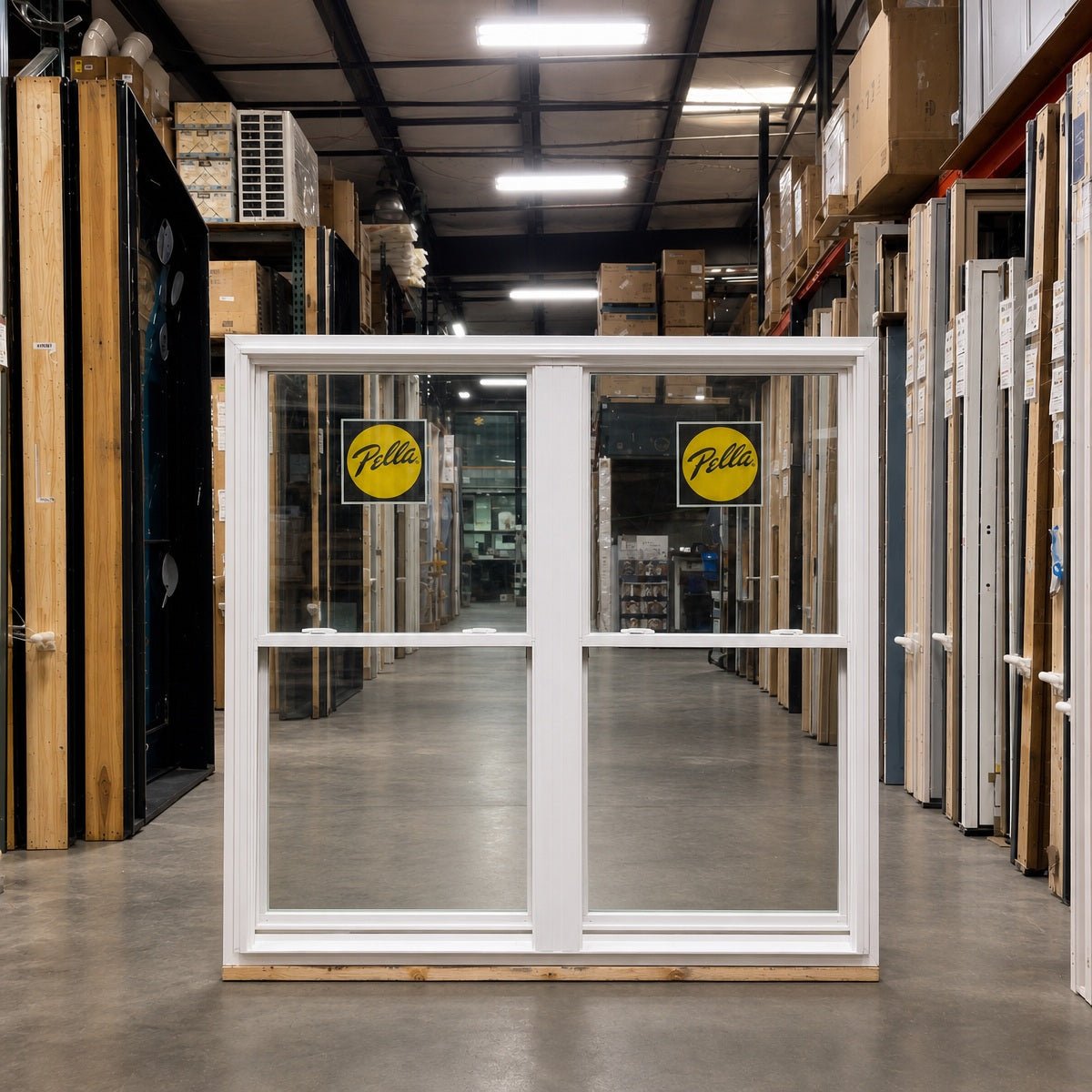 Pella® 250 Series Single Hung 2-Wide Window 70.5 x 70.75 - Clark Deals LLC