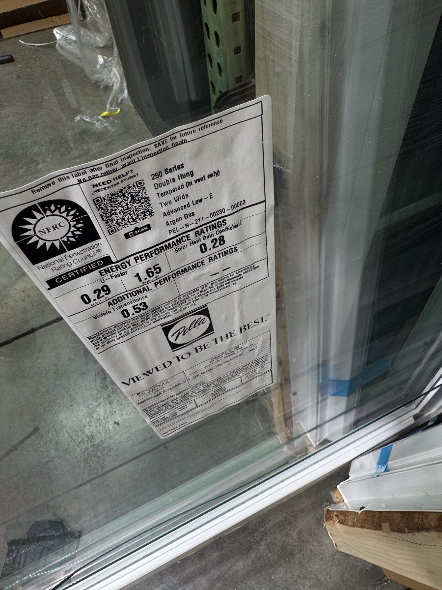 Pella® 250 Series Single Hung 2-Wide Window 70.5 x 70.75 - Clark Deals LLC