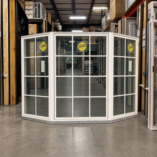 Pella® Lifestyle Bay 3-Wide Window 112.75 x 73 - Clark Deals LLC