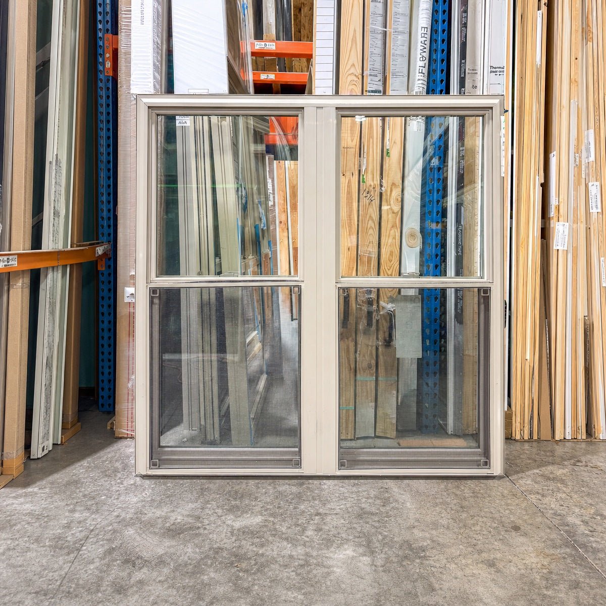 Pella® 250 Series Double Hung 2-Wide Window 57.5 x 59 - Clark Deals LLC