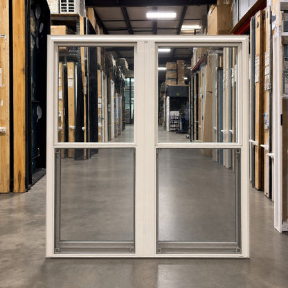 Pella® 250 Series Double Hung 2-Wide Window 57.5 x 59 - Clark Deals LLC