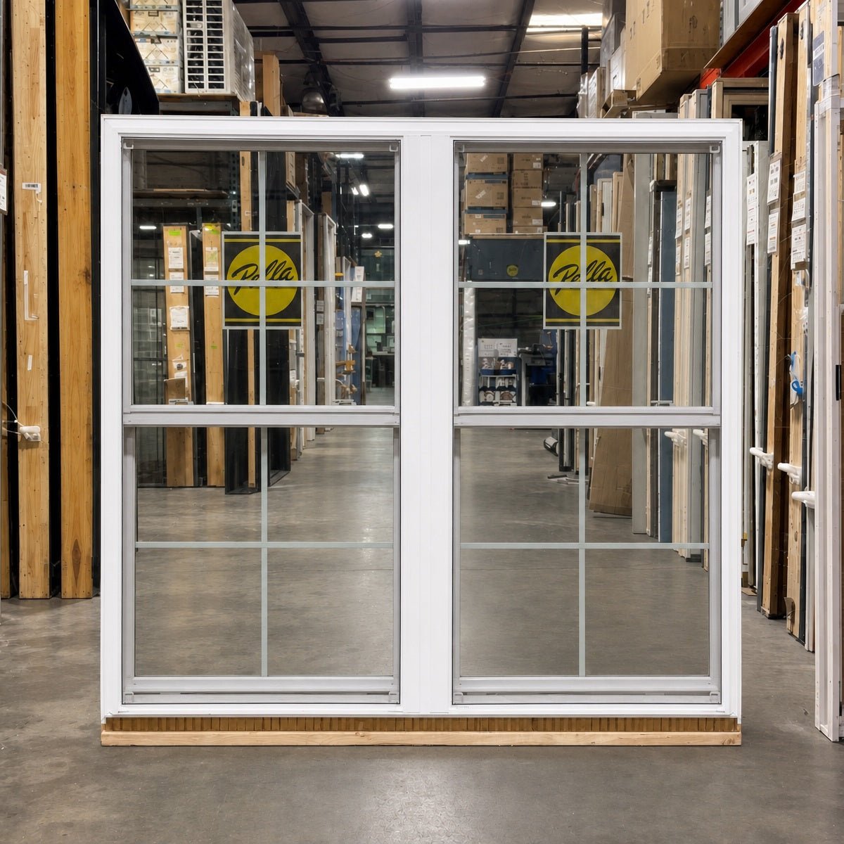 Pella® 250 Series Double Hung 2-Wide Window 71.5 x 65.5 - Clark Deals LLC