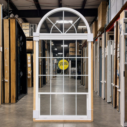 Pella® 250 Series Single Hung Arched Window 43.25 x 93.25 - Clark Deals LLC