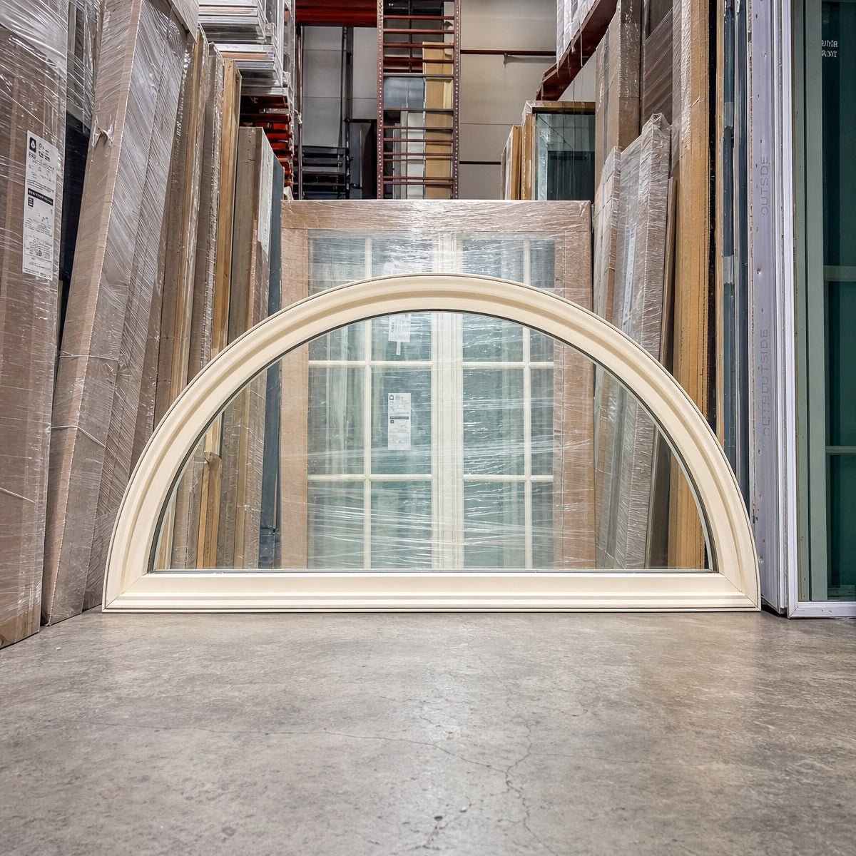 Pella® Lifestyle Half Circle Window 36.5 x 16 - Clark Deals LLC