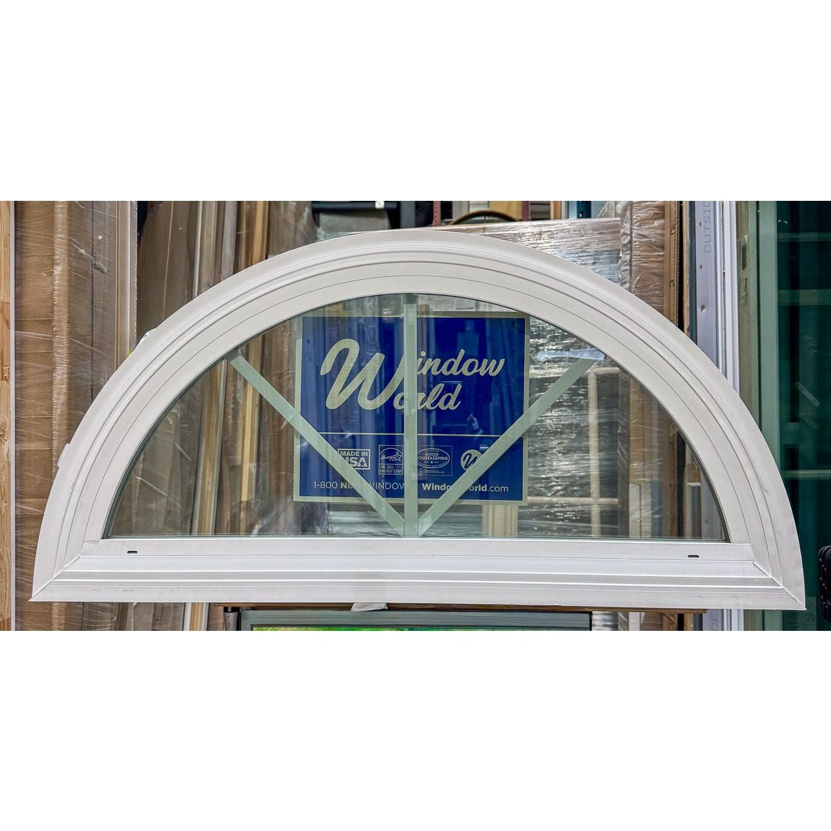 Window World Half Circle Window 33.75 x 16 - Clark Listings