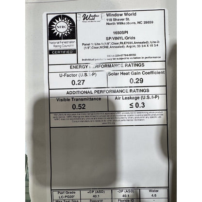 Window World Half Circle Window 33.75 x 16 - Clark Listings
