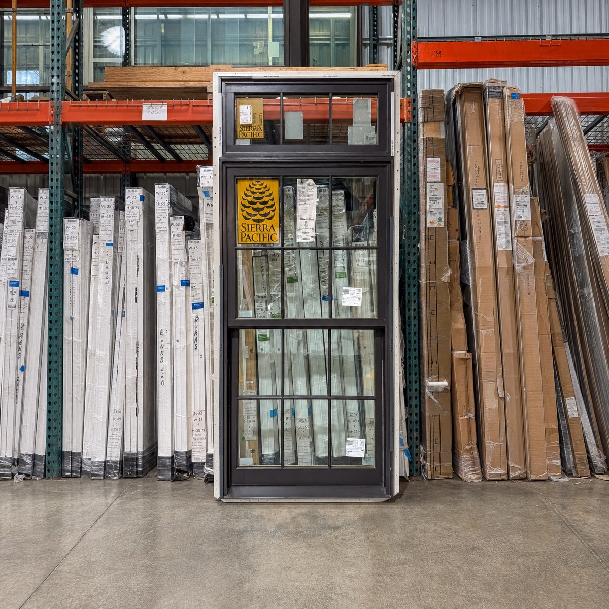 Sierra Pacific Double Hung w/Transom Window 37.5 x 90 - Clark Deals LLC