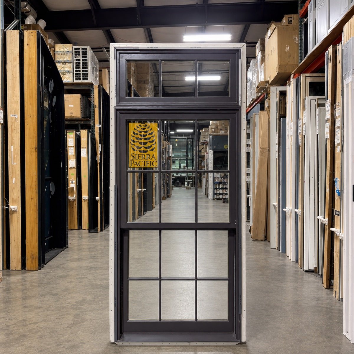 Sierra Pacific Double Hung w/Transom Window 37.5 x 90 - Clark Deals LLC