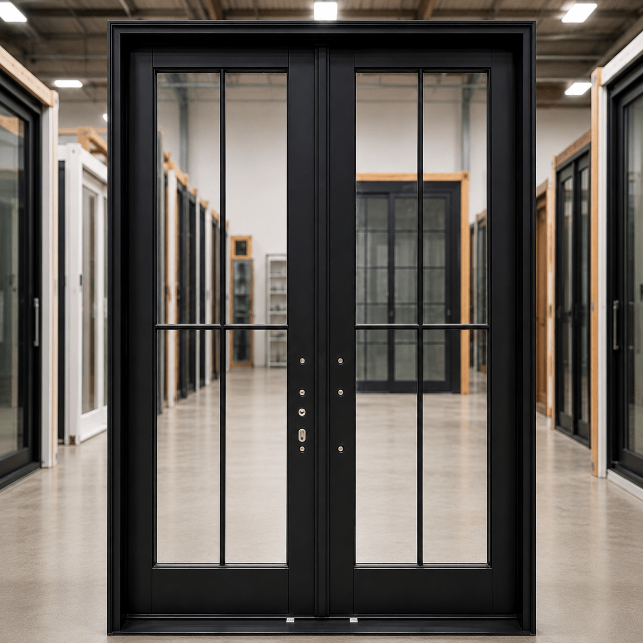 French Pella® Lifestyle 60 x 96 – Black - Clark Listings