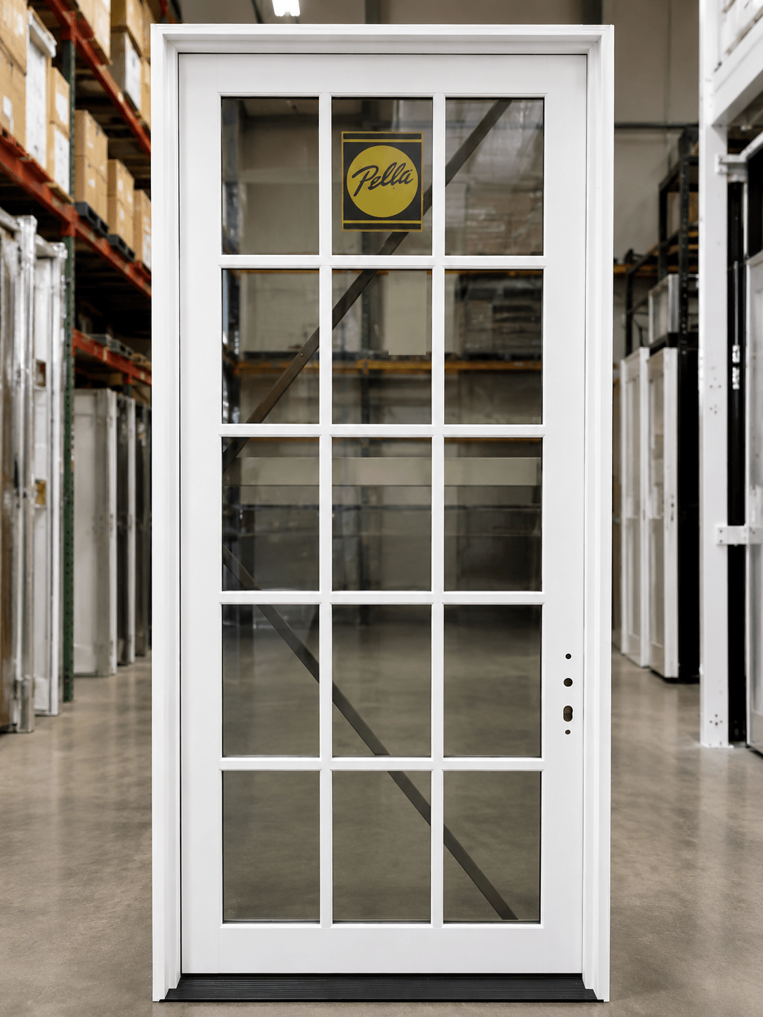 Entry Pella® Reserve 48 x 108 – Classic White - Clark Listings