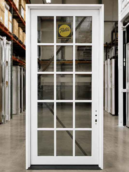 Entry Pella® Reserve 48 x 108 – Classic White - Clark Listings